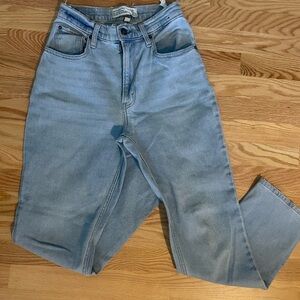 Abercrombie & Fitch 90s Straight Ultra High Rise Light Blue Jeans No stretch